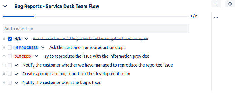 Multiple Checklists for Jira - Bug reports